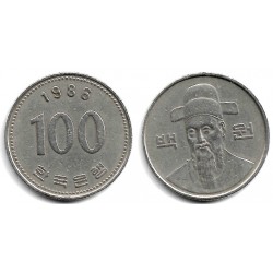(35.2) Corea del Sur. 1986. 100 Won (MBC)