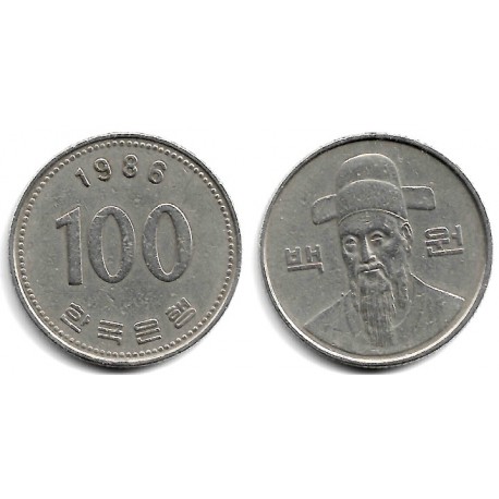 (35.2) Corea del Sur. 1986. 100 Won (MBC)