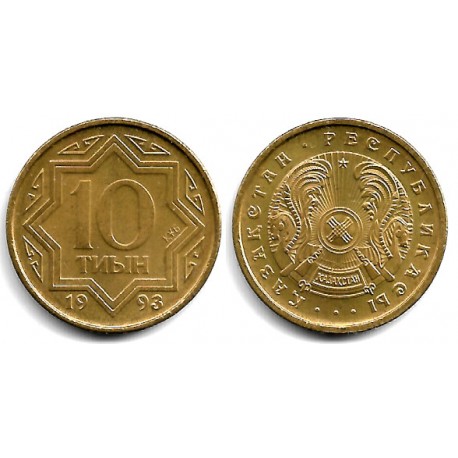 (3) Kazajstán. 1993. 10 Tenge (SC)