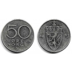 (418) Noruega. 1987. 50 Ore (MBC+)