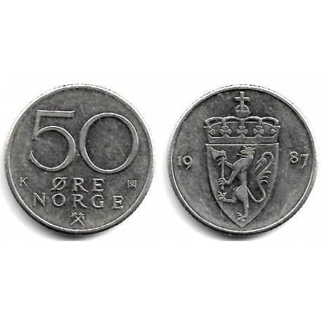 (418) Noruega. 1987. 50 Ore (MBC+)