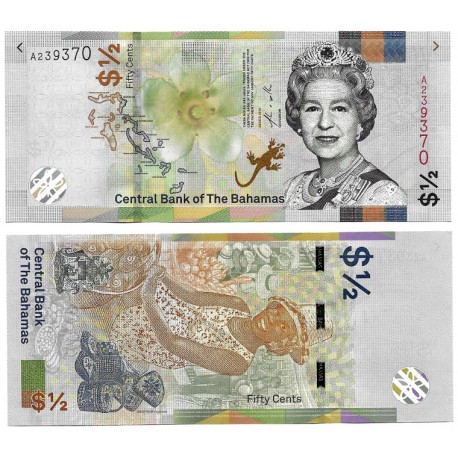 (WA77) Bahamas. 2019. 50 Cents (SC)