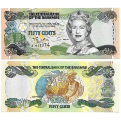 (68) Bahamas. 2001. 50 Cents (SC)