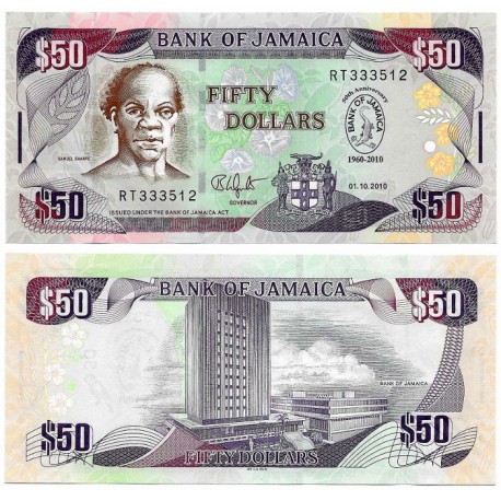 (88) Jamaica. 2010. 50 Dollars (SC)