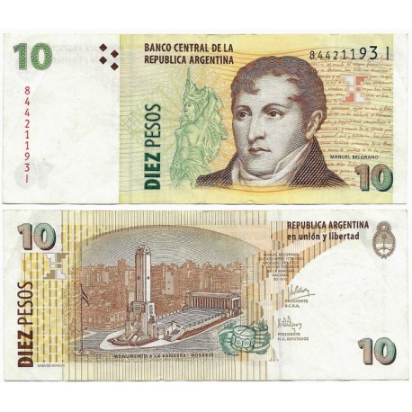 (354a) Argentina. 2003. 10 Pesos (MBC-)