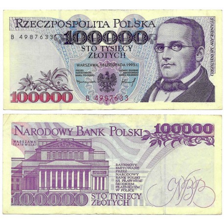 (160a) Polonia. 1993. 100000 Zlotych (MBC-)