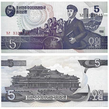 (40b) Corea del Norte. 1998. 5 Won (SC)