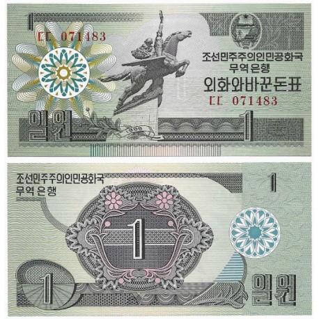(27) Corea del Norte. 1988. 1 Won (SC)