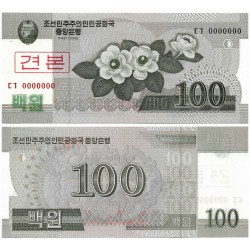 (61) Corea del Norte. 2008. 100 Won (SC) SPECIMEN