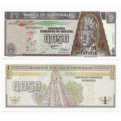 (86b) Corea del Norte. 1994. 50 Centavos de Quetzal (SC)