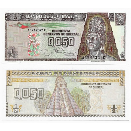 (86b) Corea del Norte. 1994. 50 Centavos de Quetzal (SC)