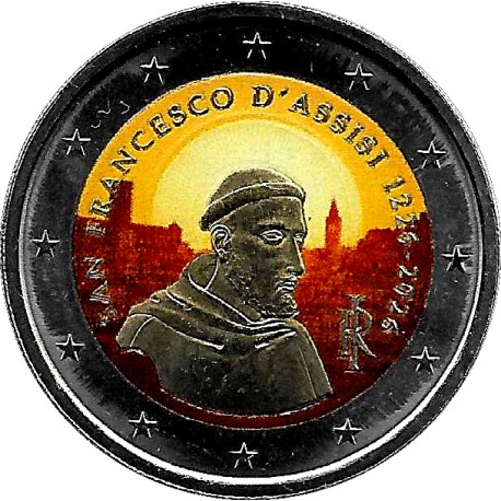 Italia. 2026. 2 Euro (SC) Coloreada