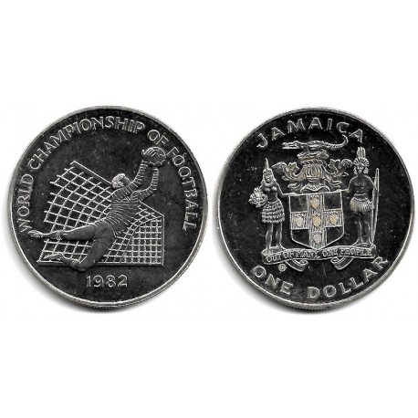 (96) Jamaica. 1982. 1 Dollar (EBC+)