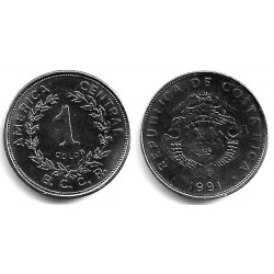 (210.1) Costa Rica. 1991. 1 Colon (SC)