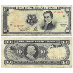 (135b) El Salvador. 1988/1994. 10 Colones (BC+)