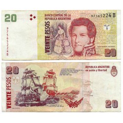 (355a) Argentina. 2003. 20 Pesos (BC+)