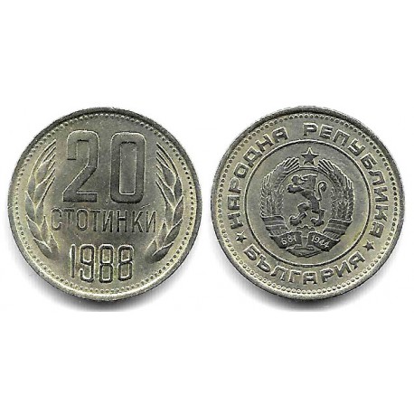 (88) Bulgaria. 1988. 20 Stotinki (SC)