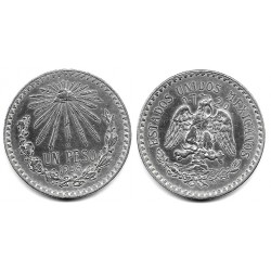 (455) Estados Unidos Mexicanos. 1938. 1 Peso (MBC) (Plata)
