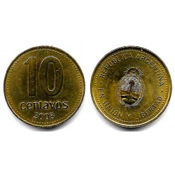 (107a) Argentina. 2008. 10 Centavos (EBC+)