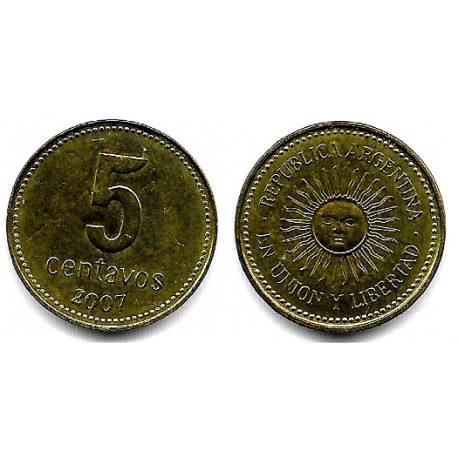 (109b) Argentina. 2007. 5 Centavos (EBC+)