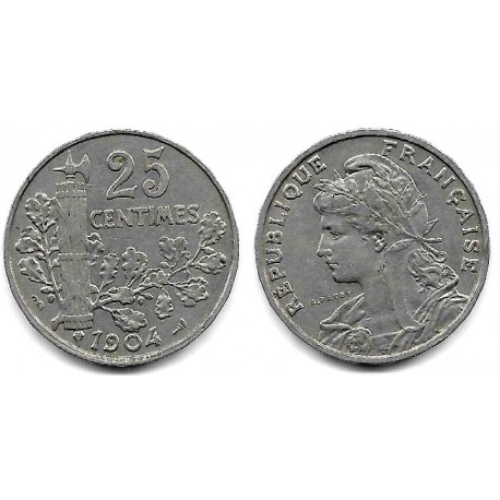 (856) Francia. 1904. 25 Centimes (MBC)