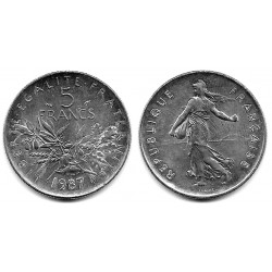 (926a.1) Francia. 1987. 5 Francs (EBC)