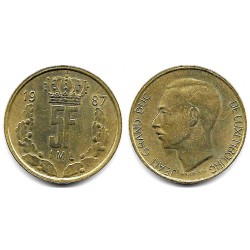 (60.2) Luxemburgo. 1987. 5 Francs (MBC)