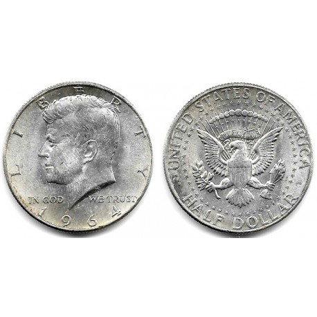 (202) Estados Unidos de América. 1964. Half Dollar (EBC) (Plata)