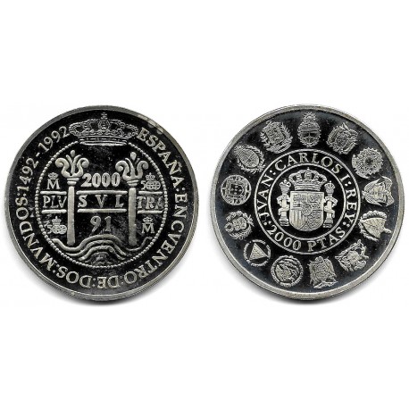 España. 1992. 2000 Pesetas (EBC+) (Plata)