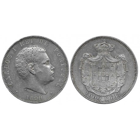 (540) Portugal. 1899. 1000 Reis (EBC) (Plata)