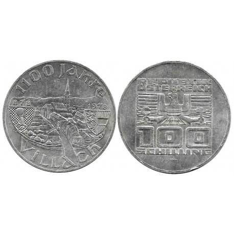 (2940) Austria. 1978. 100 Schilling (EBC) (Plata)