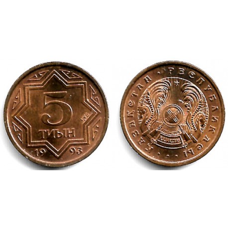 (2a) Kazajstán. 1993. 5 Tenge (SC)