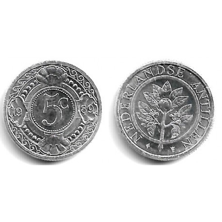 (33) Antillas Neerlandesas. 1989. 5 Cents (SC)