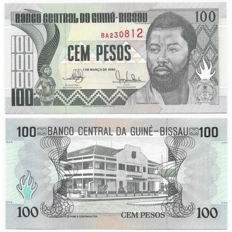 (11) Guinea-Bissau. 1990. 100 Pesos (SC)