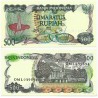(121) Indonesia. 1982. 500 Rupiah (SC) Esquina Manchada