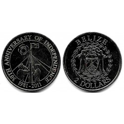 (139) Belice. 2011. 2 Dollars (SC)
