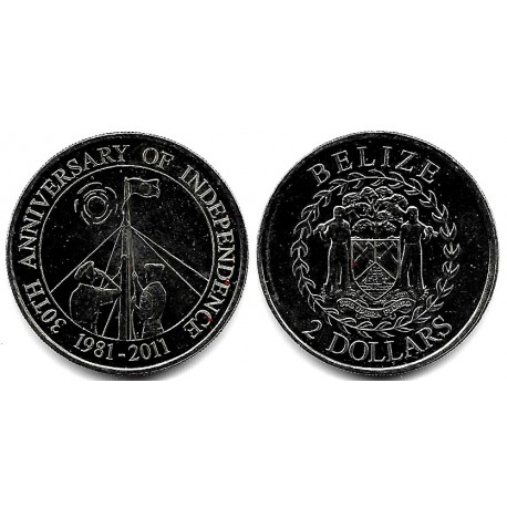(139) Belice. 2011. 2 Dollars (SC)