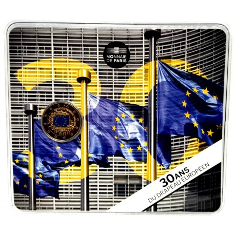 Francia. 2015. 2 Euro (SC) Coincard, Coloreada