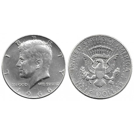 (202a) Estados Unidos de América. 1966. Half Dollar (EBC) (Plata)