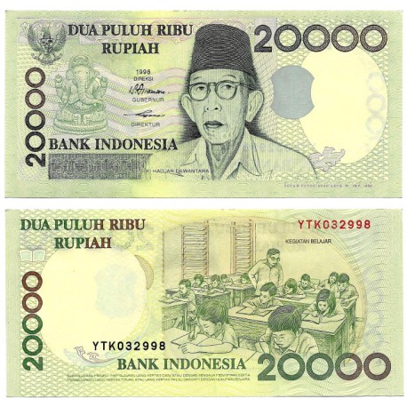 (138a) Indonesia. 1998. 20000 Rupiah (EBC+)