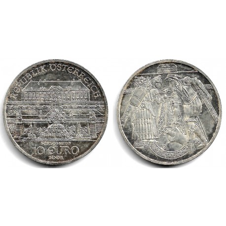 Austria. 2003. 10 Euro (EBC+) (Plata) Schlosshof