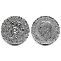 (855) Gran Bretaña. 1939. 2 Shillings (MBC-) (Plata)