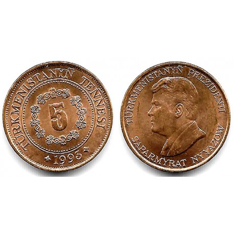 (3) Turkmenistán. 1993. 5 Tenge (SC)