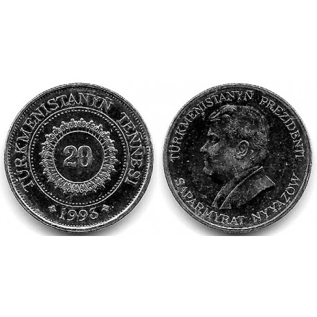 (4) Turkmenistán. 1993. 20 Tenge (SC)