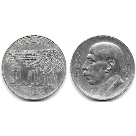 (543) Brasil. 1936. 5000 Reis (MBC+) (Plata)