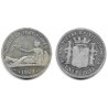 Gobierno Provisional. 1869. 1 Peseta (BC/BC-) (Plata) Ceca de Madrid SN-M