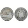 Gobierno Provisional. 1869. 1 Peseta (BC-) (Plata) Ceca de Madrid SN-M