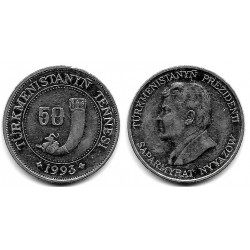 (5) Turkmenistán. 1993. 50 Tenge (SC-)