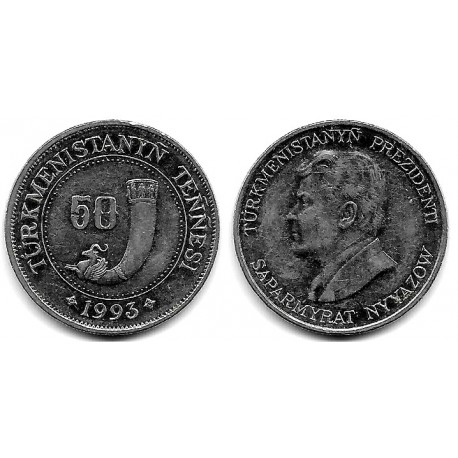 (5) Turkmenistán. 1993. 50 Tenge (SC-)