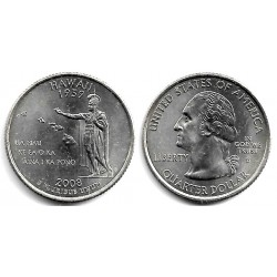 (425) Estados Unidos de América. 2008(D). Quarter Dollar (SC) Hawaii